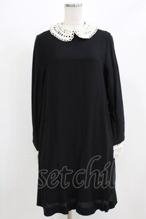 画像: Jane Marple / テープカラーのワンピース  黒 H-26-03-07-039-JM-OP-KB-ZH