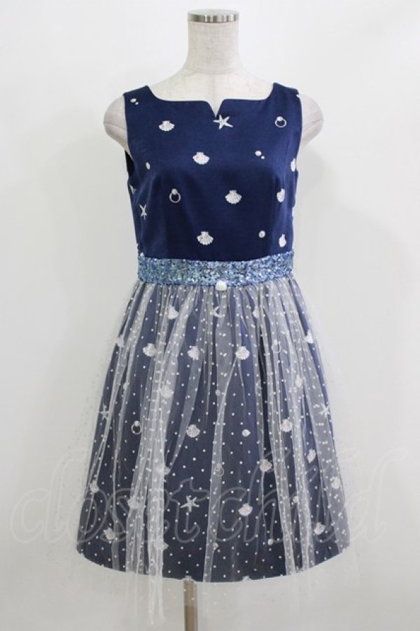 画像1: MILK / アリエルドレス  ディープseaシェル H-26-03-07-040-ML-OP-KB-ZH (1)