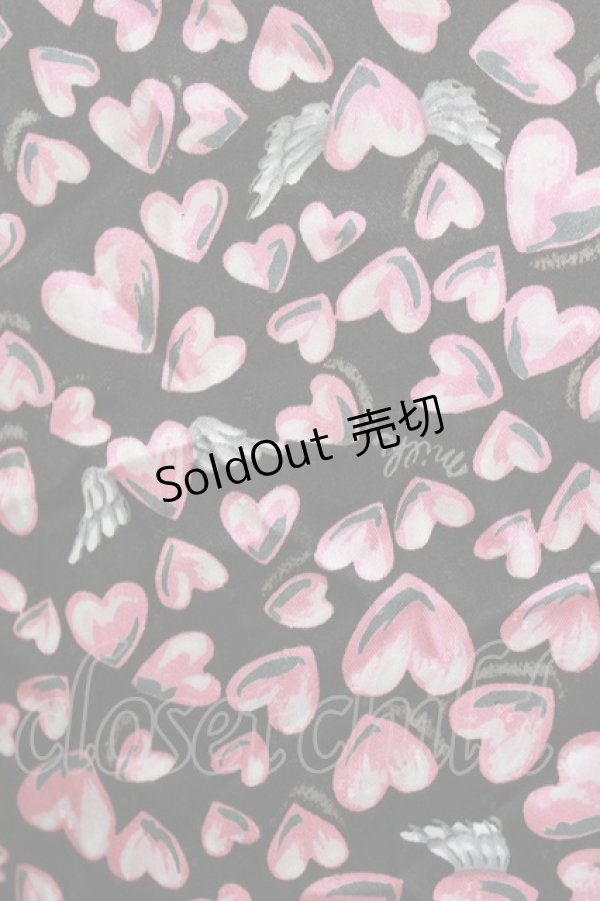 画像4: MILK / エンジェルハートカシュクールドレス  ブラック×ピンク H-26-03-07-041-ML-OP-KB-ZH (4)