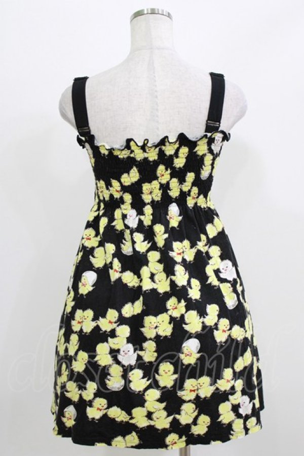 画像3: MILK / chickchatシャーリングワンピース  ブラックベース H-26-03-07-042-ML-OP-KB-ZH (3)