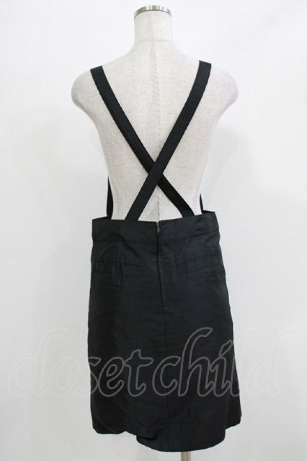 画像3: Jane Marple / ピンタックサロペットスカート  黒 H-26-03-07-043-JM-OP-KB-ZH (3)