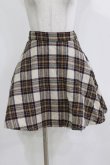 画像1: MILK / チェックフレアスカート  ブラウン H-26-03-07-044-ML-SK-KB-ZH (1)