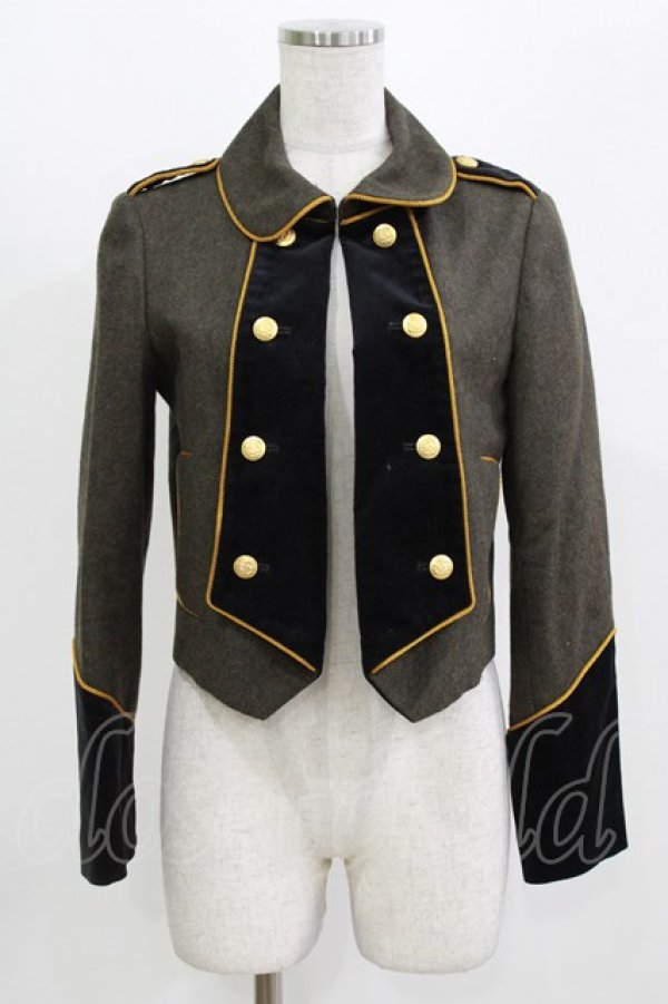 画像1: MILK / Ladyナポレオンジャケット  カーキ H-26-03-07-048-ML-JA-KB-ZH (1)