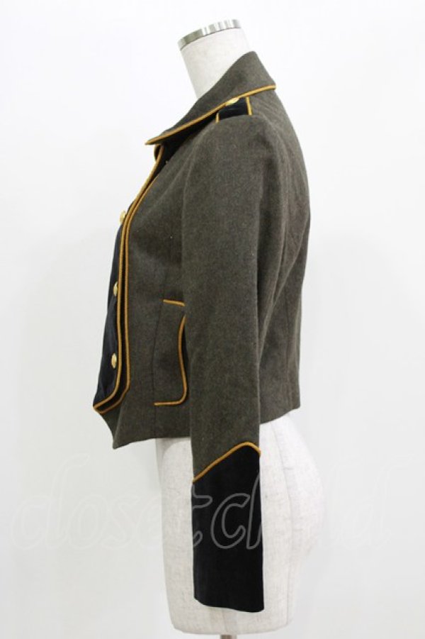 画像2: MILK / Ladyナポレオンジャケット  カーキ H-26-03-07-048-ML-JA-KB-ZH (2)