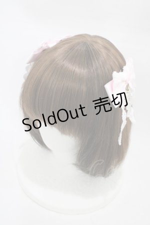 画像: BABY,THE STARS SHINE BRIGHT / シェリルレーシィリボンクリップ  ピンク H-26-03-07-1001-BA-AC-NS-ZH