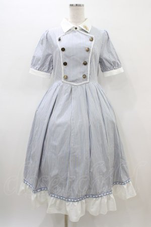 画像: axes femme POETIQUE / ナポレオンデザインワンピース M サックス H-26-03-07-1024-AX-OP-NS-ZH