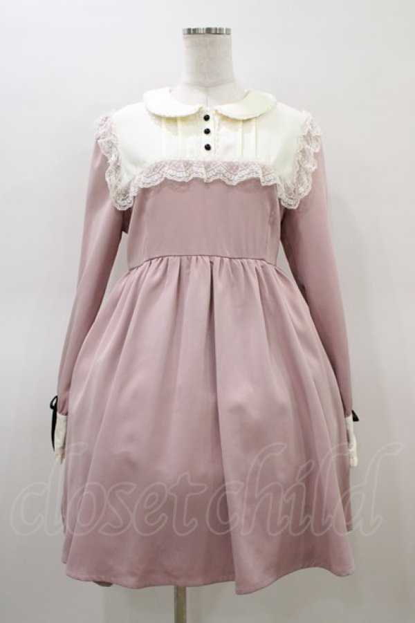 画像1: DearMyLove / メイドライク丸襟ドールワンピース L ピンク H-26-03-07-1026-EL-OP-NS-ZH (1)