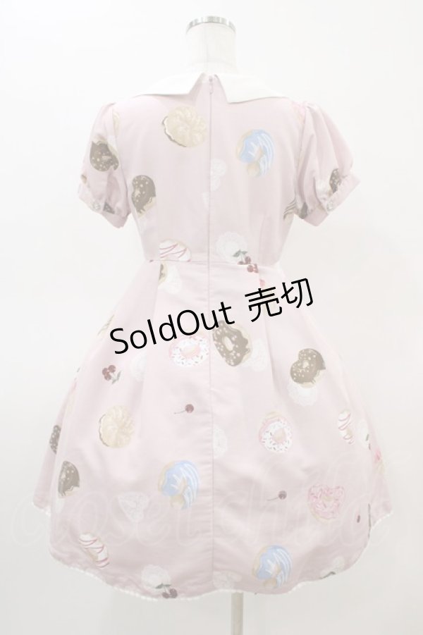 画像2: Ank Rouge / SweetDonutsリボンブローチワンピース M ピンク H-26-03-07-1028-CA-OP-NS-ZH (2)
