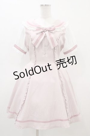 画像: LIZ LISA / ダンガリーセーラーワンピース Free ピンク H-26-03-07-1029-LO-OP-NS-ZH