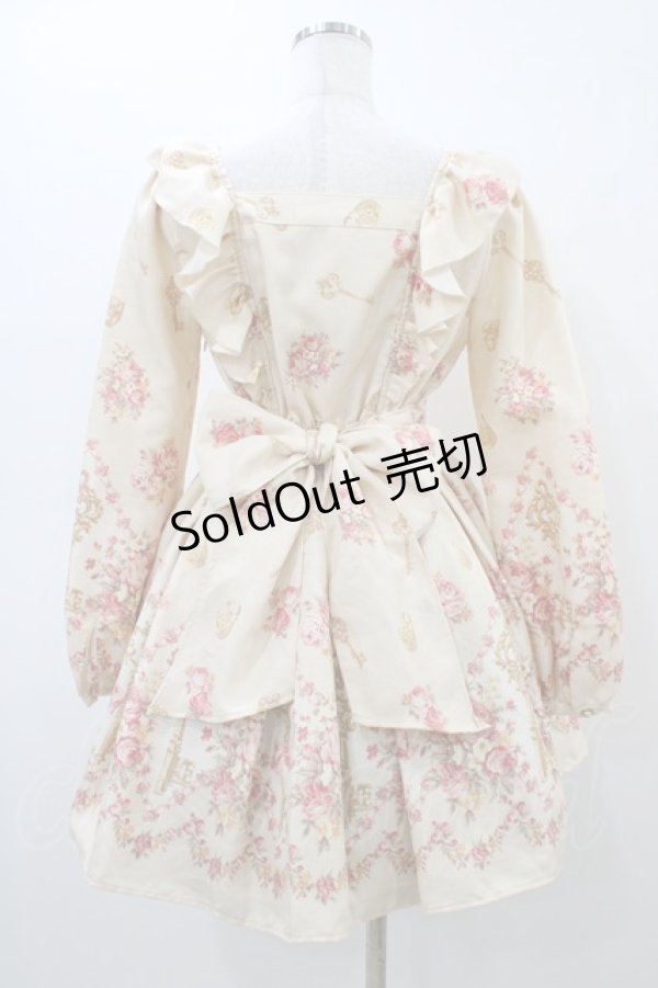 画像2: LIZ LISA / 鍵プリントワンピース Free 生成り H-26-03-07-1030-LO-OP-NS-ZH (2)