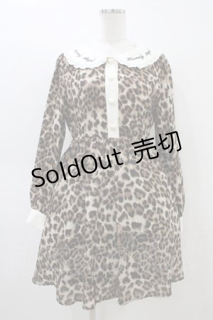 画像: Jamie エーエヌケー / レオパードワンピース M ブラウン H-26-03-07-1034-LO-OP-NS-ZH