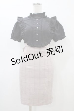 画像: EATME / シャーリングネックコンビワンピース M ブラック/ピンク H-26-03-07-1037-LO-OP-NS-ZH