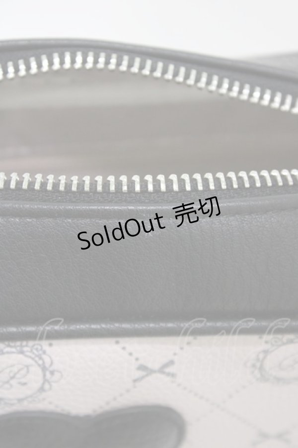 画像4: pium / ハートポーチ付きモノグラムスクエアポシェット  ピンク H-26-03-07-1006-0-BG-NS-ZH (4)