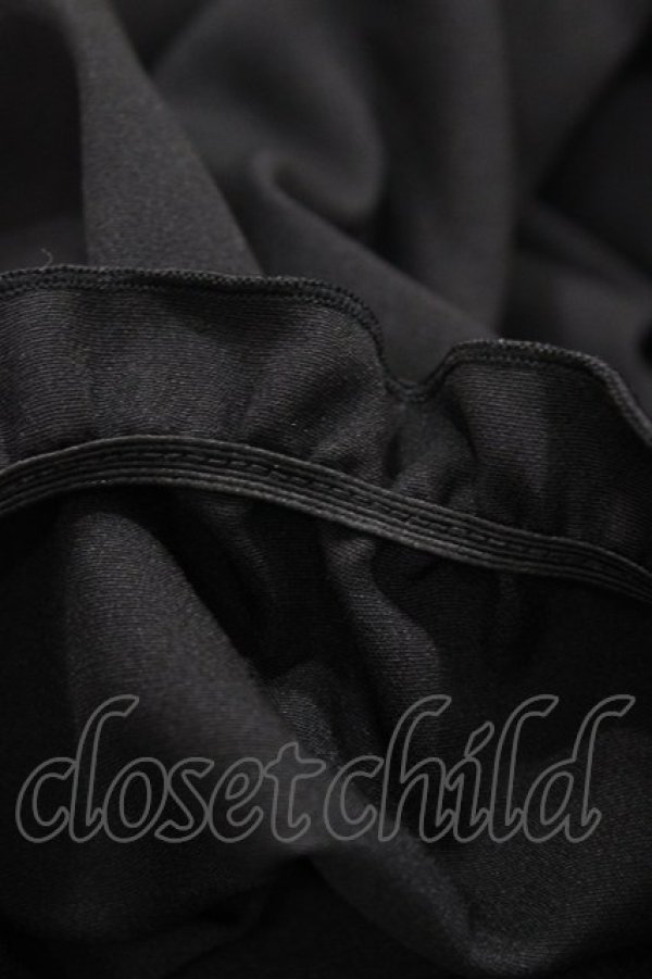 画像5: DearMyLove / フリルたっぷりオフショルシャツワンピース M ブラック H-26-03-07-1038-EL-OP-NS-ZH (5)