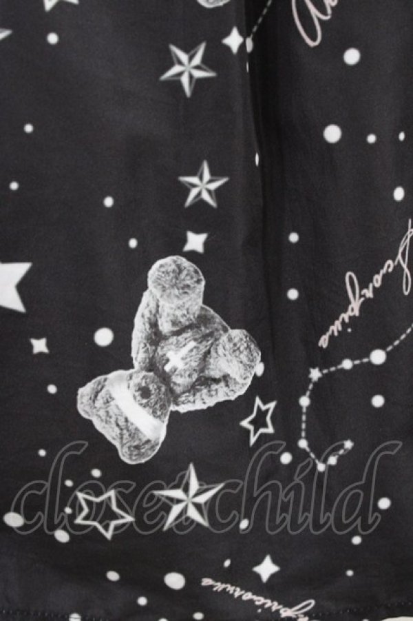 画像3: Ank Rouge / スペイシーベアプリントジャンパースカート M ブラック H-26-03-07-1040-CA-OP-NS-ZH (3)