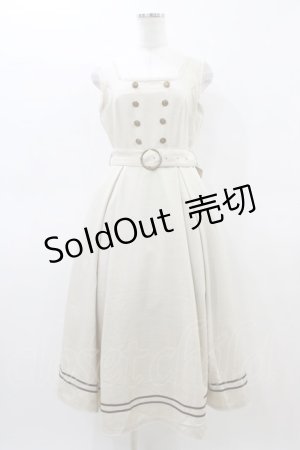 画像: Kurumi Collaboration / マリンアカデミアジャンパースカート M 生成り H-26-03-07-1041-GO-OP-NS-ZH