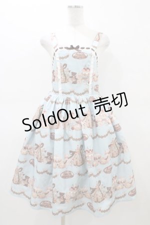 画像: axes femme kawaii / お菓子の家柄ジャンスカ M サックス H-26-03-07-1042-AX-OP-NS-ZH