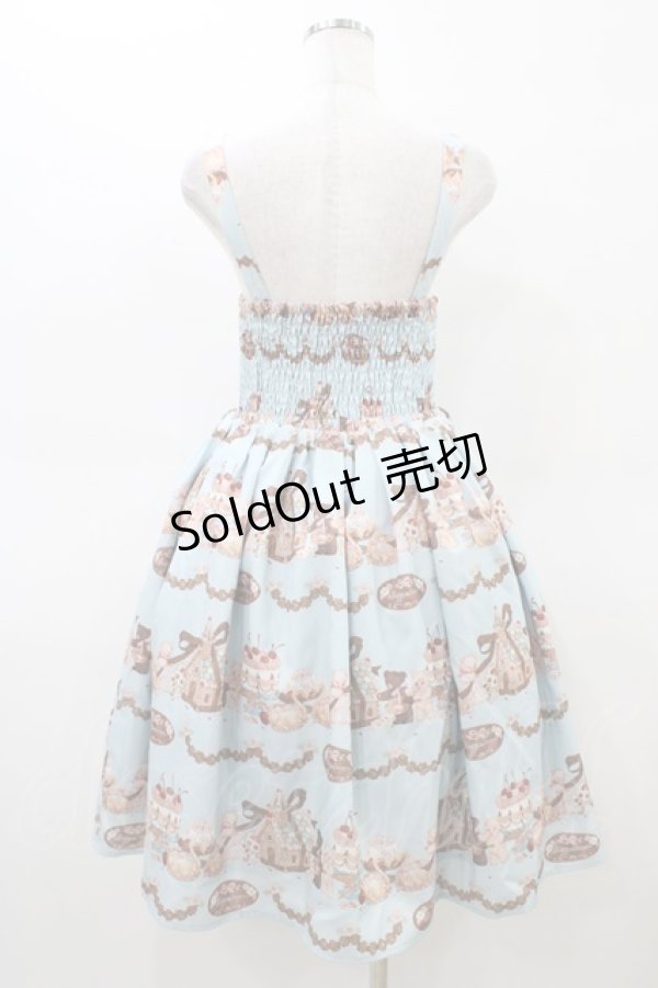 画像2: axes femme kawaii / お菓子の家柄ジャンスカ M サックス H-26-03-07-1042-AX-OP-NS-ZH (2)