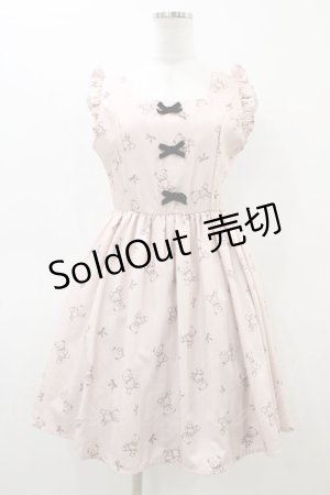画像: Ank Rouge / テディベアジャンパースカート M ピンク H-26-03-07-1045-CA-OP-NS-ZH