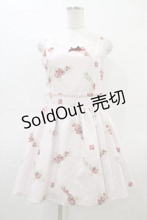画像: Ank Rouge / ローズ×クロス柄ワンピース M ピンク H-26-03-07-1046-CA-OP-NS-ZH