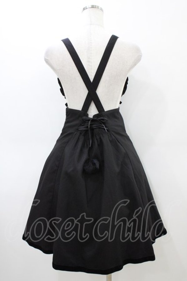 画像2: Amavel / うさみみ付 ハイウエストジャンスカ Free ブラック H-26-03-07-1048-CA-OP-NS-ZH (2)