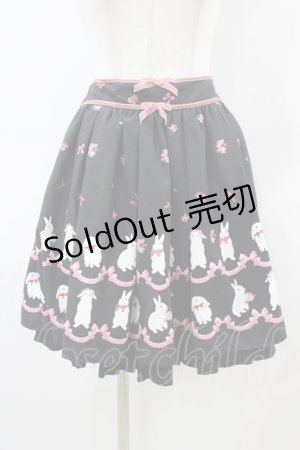 画像: Ank Rouge / FluffyBunnyツインリボンスカート M ブラック H-26-03-07-1050-CA-SK-NS-ZH