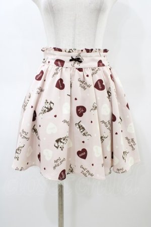 画像: Ank Rouge / ハートラビットプリントスカート M ピンク H-26-03-07-1051-CA-SK-NS-ZH