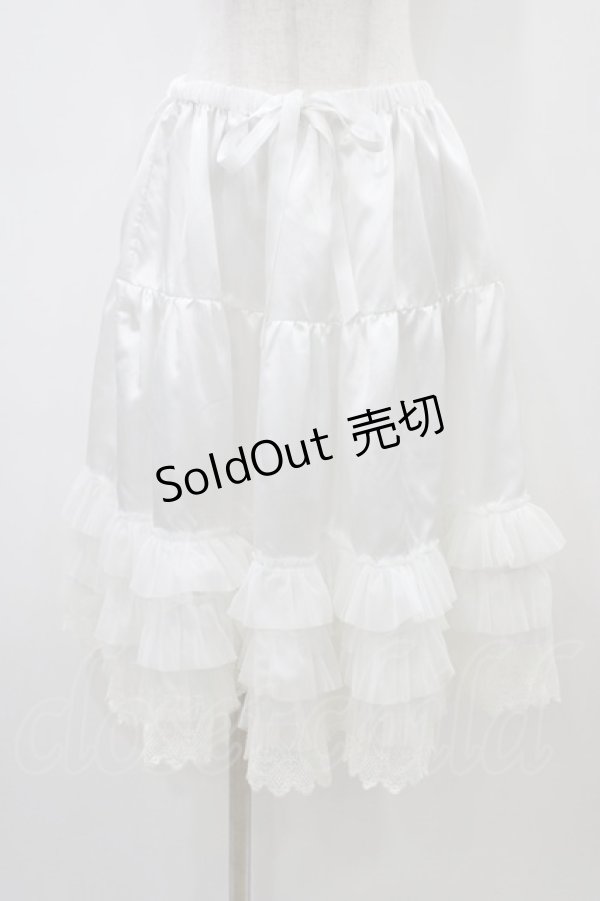 画像1: BABY,THE STARS SHINE BRIGHT / レースフリルペチコート Free 白 H-26-03-07-1052-BA-SK-NS-ZH (1)