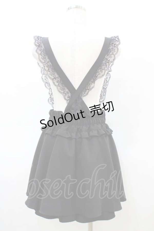 画像2: NOEMIE / レースアップサス付きスカパン M ブラック H-26-03-07-1055-LO-SK-NS-ZH (2)