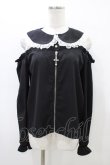 画像1: MA*RS / クロスチャームZIPブラウス Free ブラック H-26-03-07-1058-EL-BL-NS-ZH (1)