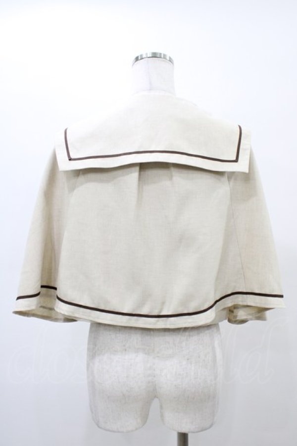 画像2: Kurumi Collaboration / マリンアカデミアケープ M 生成り H-26-03-07-1059-GO-JA-NS-ZH (2)