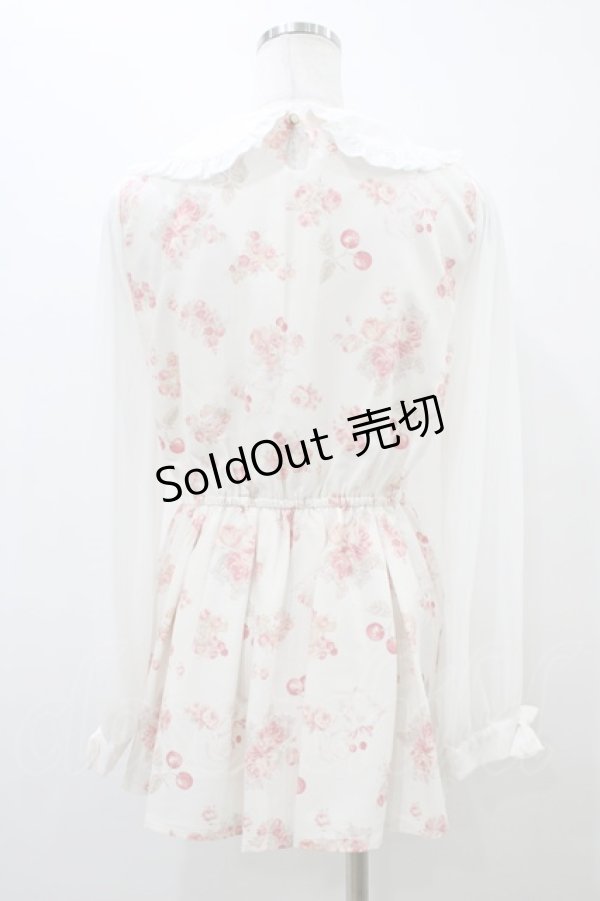 画像2: LIZ LISA / キャットチェリートップス Free 白 H-26-03-07-1061-LO-TO-NS-ZH (2)