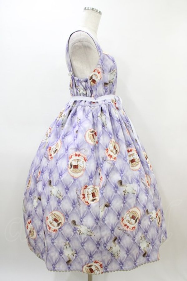 画像3: Enchantlic Enchantilly / おやすみ猫ちゃんジャンパースカート+ナイトキャップ 大きいサイズ ライラック H-26-03-07-1010-LO-OP-NS-ZH (3)