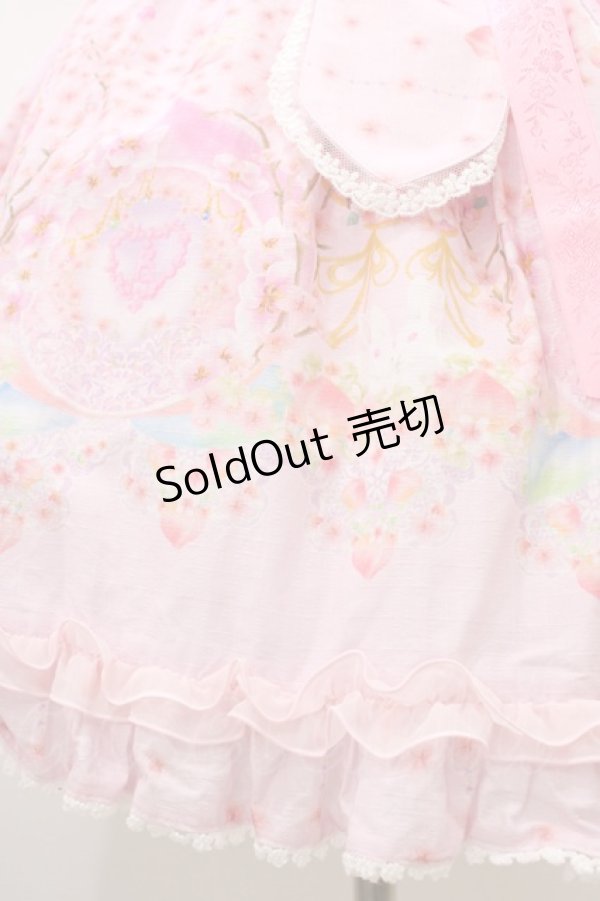 画像5: BABY,THE STARS SHINE BRIGHT / はなもも Shangri-La柄リボンジャンパースカート Free ピンク H-26-03-07-1013-BA-OP-NS-ZH (5)