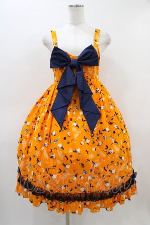 画像: metamorphose / Sweet Spooky Night ベビードールジャンパースカート サイズ1(通常サイズ) オレンジ H-26-03-07-1014-ME-OP-NS-ZH