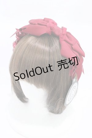 画像: Snowdrop to Saint Maria（海外ロリータブランド） / リボンカチューシャ  レッド H-26-03-07-1003-LO-AC-NS-ZH