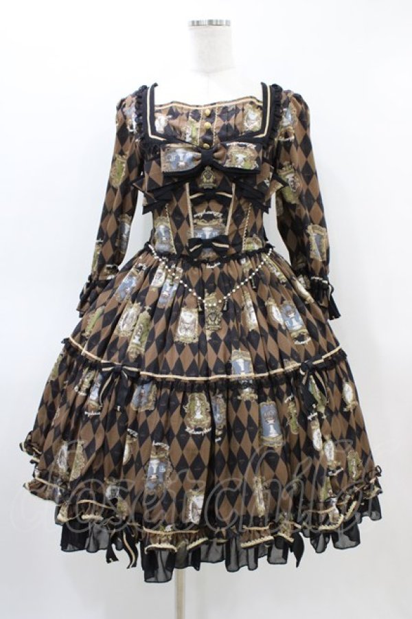 画像1: metamorphose / Chess collection 〜運命に導かれた駒の物語〜クイーンワンピース Free ブラウン H-26-03-07-1016-ME-OP-NS-ZH (1)