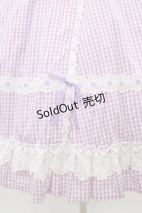 画像5: Angelic Pretty / ギンガム立ち襟ワンピース Free ラベンダー H-26-03-07-1020-AP-OP-NS-ZH (5)