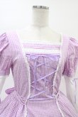 画像6: Angelic Pretty / ギンガム立ち襟ワンピース Free ラベンダー H-26-03-07-1020-AP-OP-NS-ZH (6)