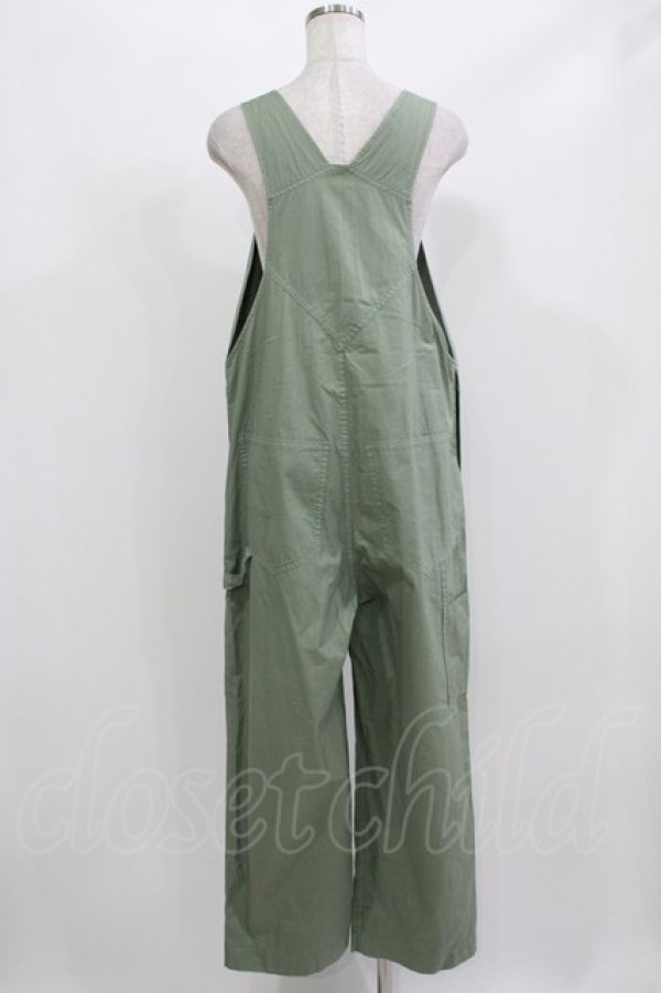 画像3: Jane Marple / ツイルタイプライターオーバーオール  ライトモスグリーン H-26-03-07-054-JM-PA-KB-ZH (3)