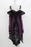 画像3: Qutie Frash / オフショル着物カーデ  黒×紫 H-26-03-07-057-QU-TO-KB-ZH (3)
