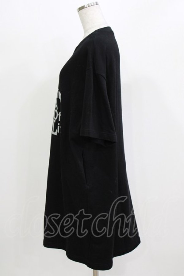 画像2: Jane Marple Dans Le Salon / Message logo jersey dress  ブラック H-26-03-07-059-JM-OP-KB-ZH (2)