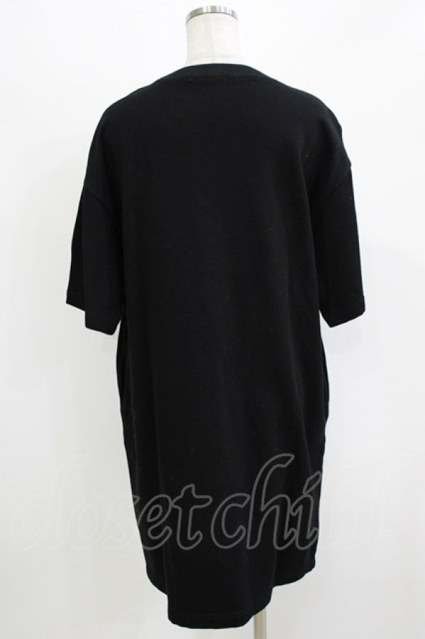 画像3: Jane Marple Dans Le Salon / Message logo jersey dress  ブラック H-26-03-07-059-JM-OP-KB-ZH (3)