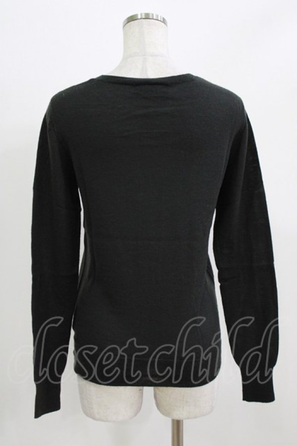 画像3: Jane Marple / リボンとAngelエンブレムのカーディガン  ダークグリーン H-26-03-07-066-JM-TO-KB-ZH (3)