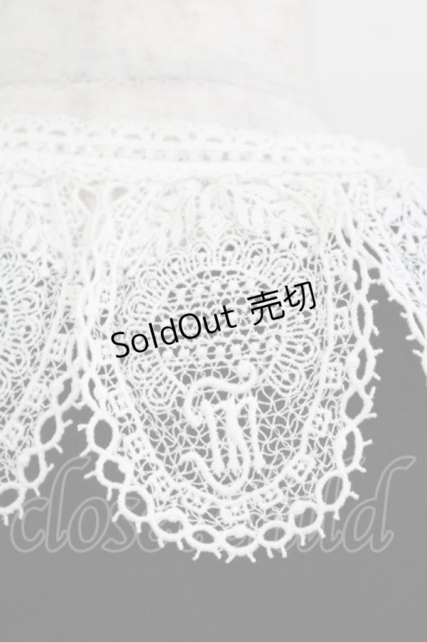 画像4: Jane Marple / Doily lace collar pullover M ブラック H-26-03-07-067-JM-TO-AK-ZH (4)