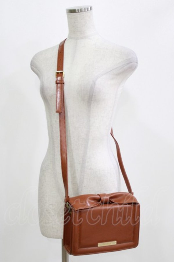 画像1: Jane Marple / リボンミニショルダー  ブラウン H-26-03-07-071-JM-BG-KB-ZH (1)