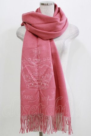 画像: Jane Marple / クラウンエンブロイダリーのストール  ピンク H-26-03-07-073-JM-ZA-KB-ZH