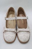 画像1: Jane Marple / トゥリボンのメリージェーンシューズ M オフホワイト H-26-03-07-079-JM-SH-KB-ZH (1)