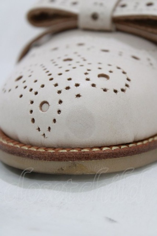 画像6: Jane Marple / トゥリボンのメリージェーンシューズ M オフホワイト H-26-03-07-079-JM-SH-KB-ZH (6)