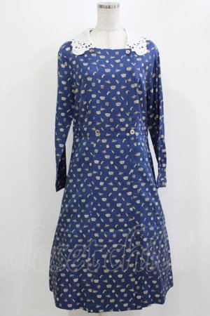 画像: Jane Marple / Tumbling Diceのグースカラードレス  紺 H-26-03-07-008-JM-OP-KB-ZH